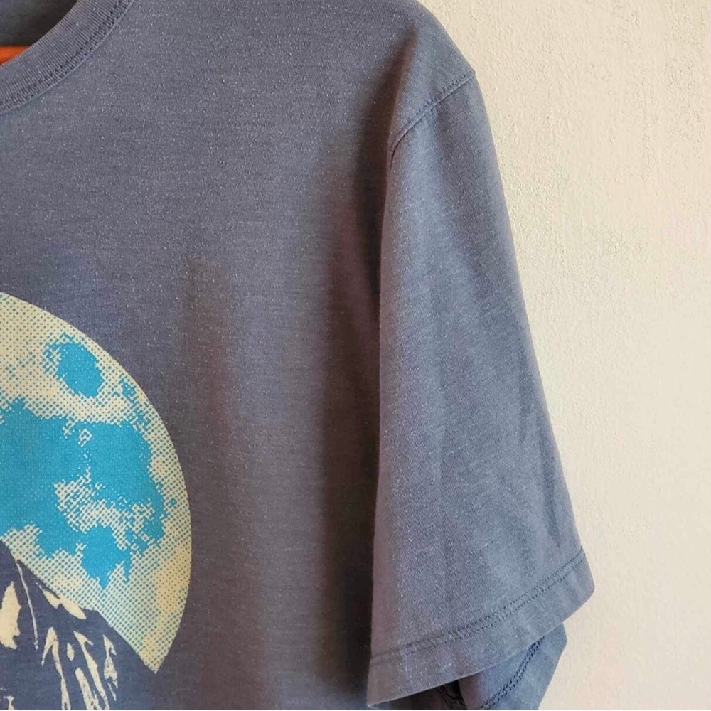 Fossil Wolf Moon Mountain Graphic T-shirt XL - Picture 3 of 5